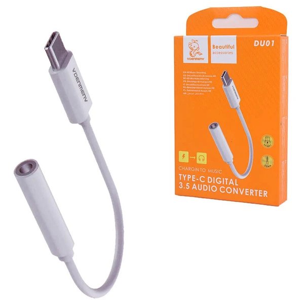 مبدل USB-C به جک 3.5 میلی متری دنمن مدل DU01
